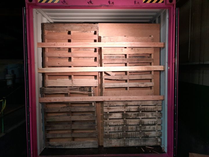 Container loaded with pallets (Loading Services) by Affordable Moving Solutions of Ohio