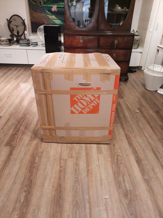 Boxed Home Depot item ready to haul (Packaging and hauling) by Affordable Moving Solutions of Ohio
