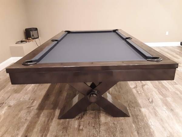 Reassembled pool table with new felt (Pool Table Moving Services) by Affordable Moving Solutions of Ohio